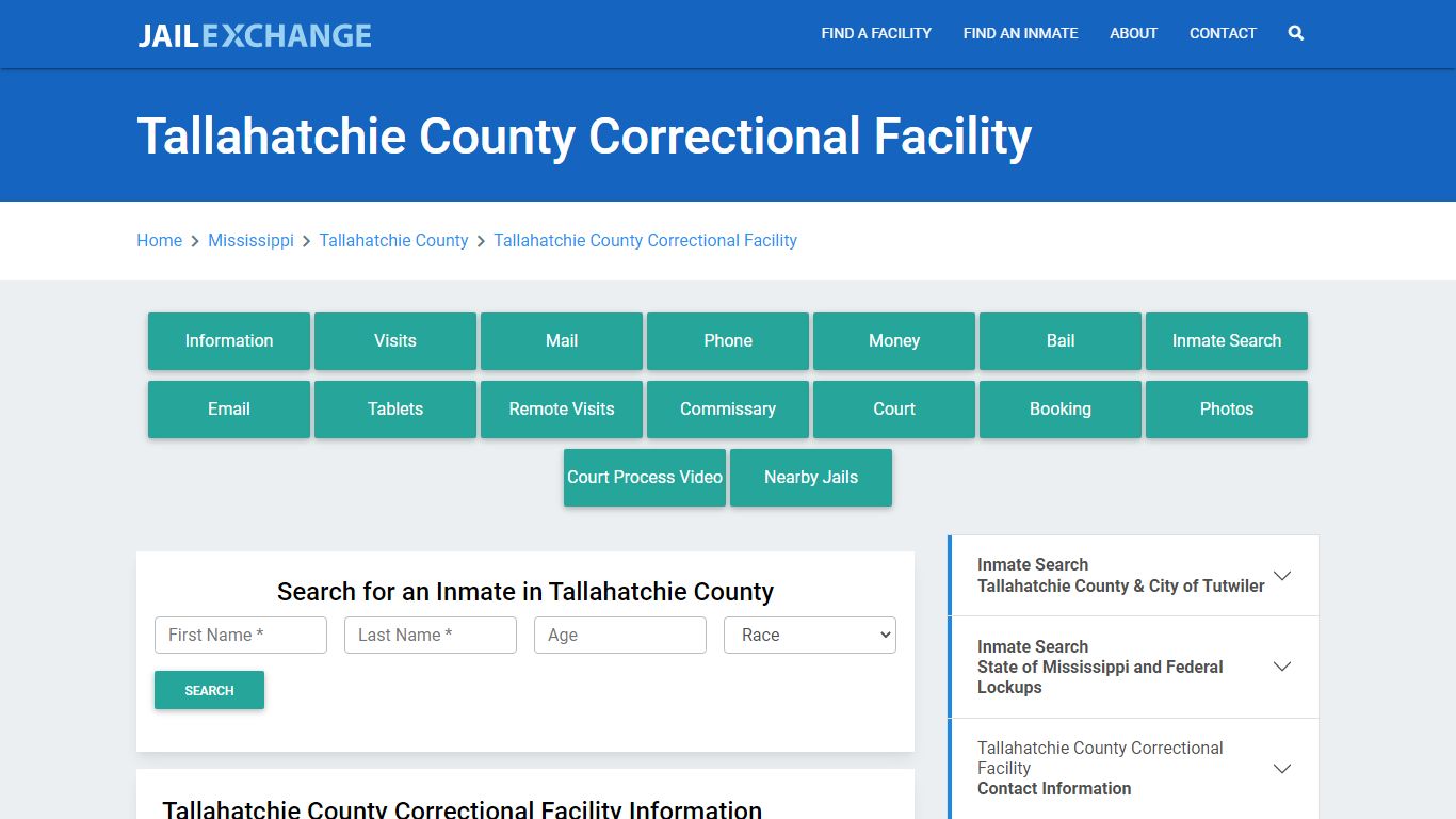 Tallahatchie County Correctional Facility - Jail Exchange