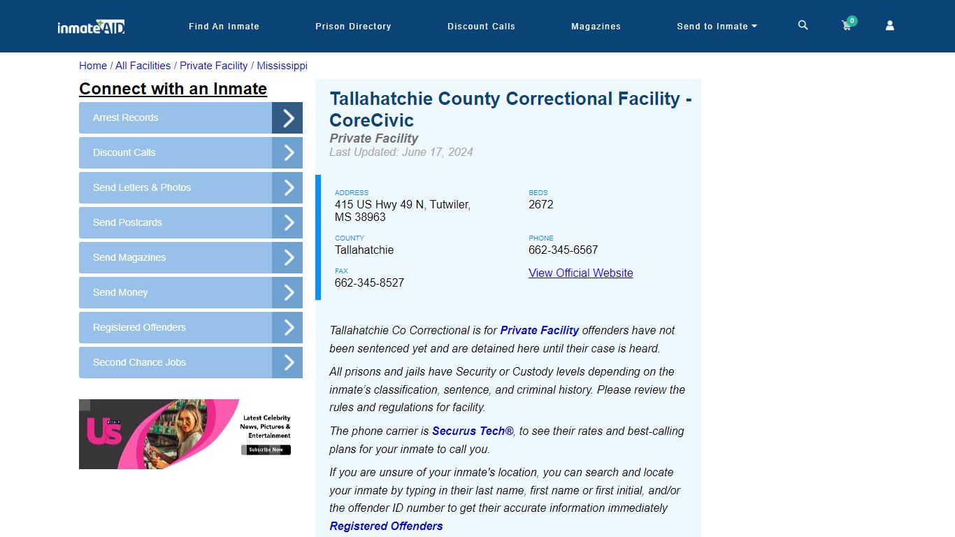 Tallahatchie County Correctional Facility - CoreCivic